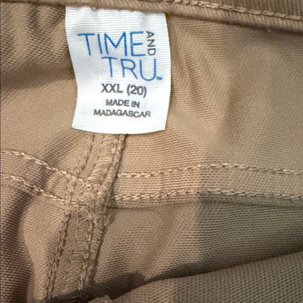 Time and Tru womens Khaki Chinos - Picture 2 of 3